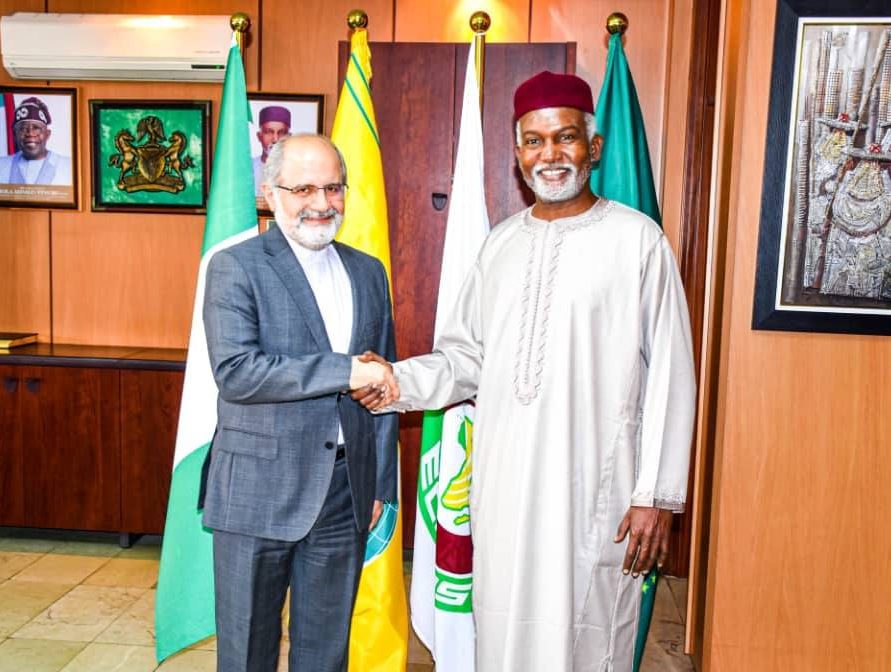 Ambassador Yusuf Maitama Tuggar received in audience, H.E. Eshagh Ale Habib.