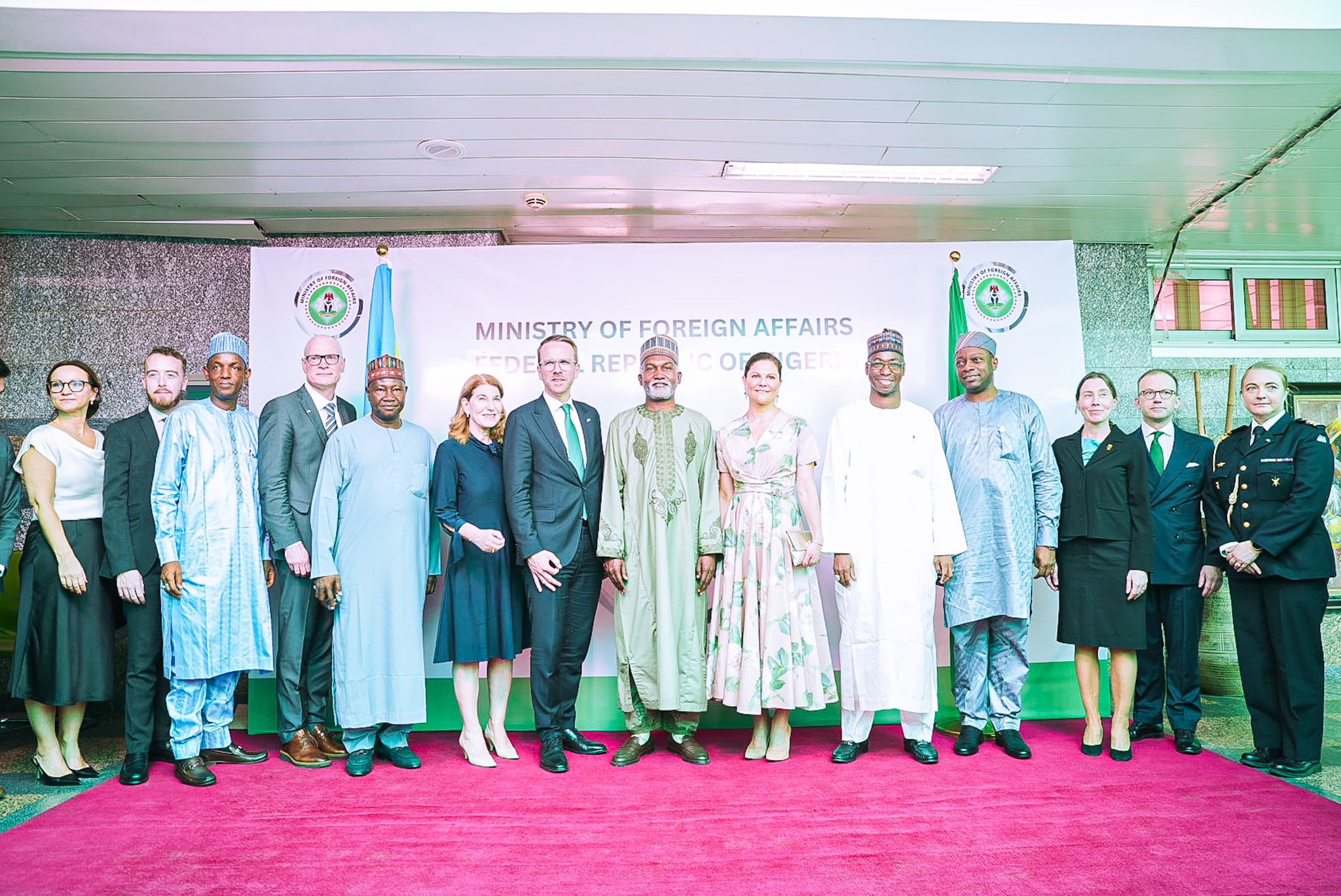 Ambassador Yusuf Maitama Tuggar received in audience, Her Royal Highness, Princess Victoria.