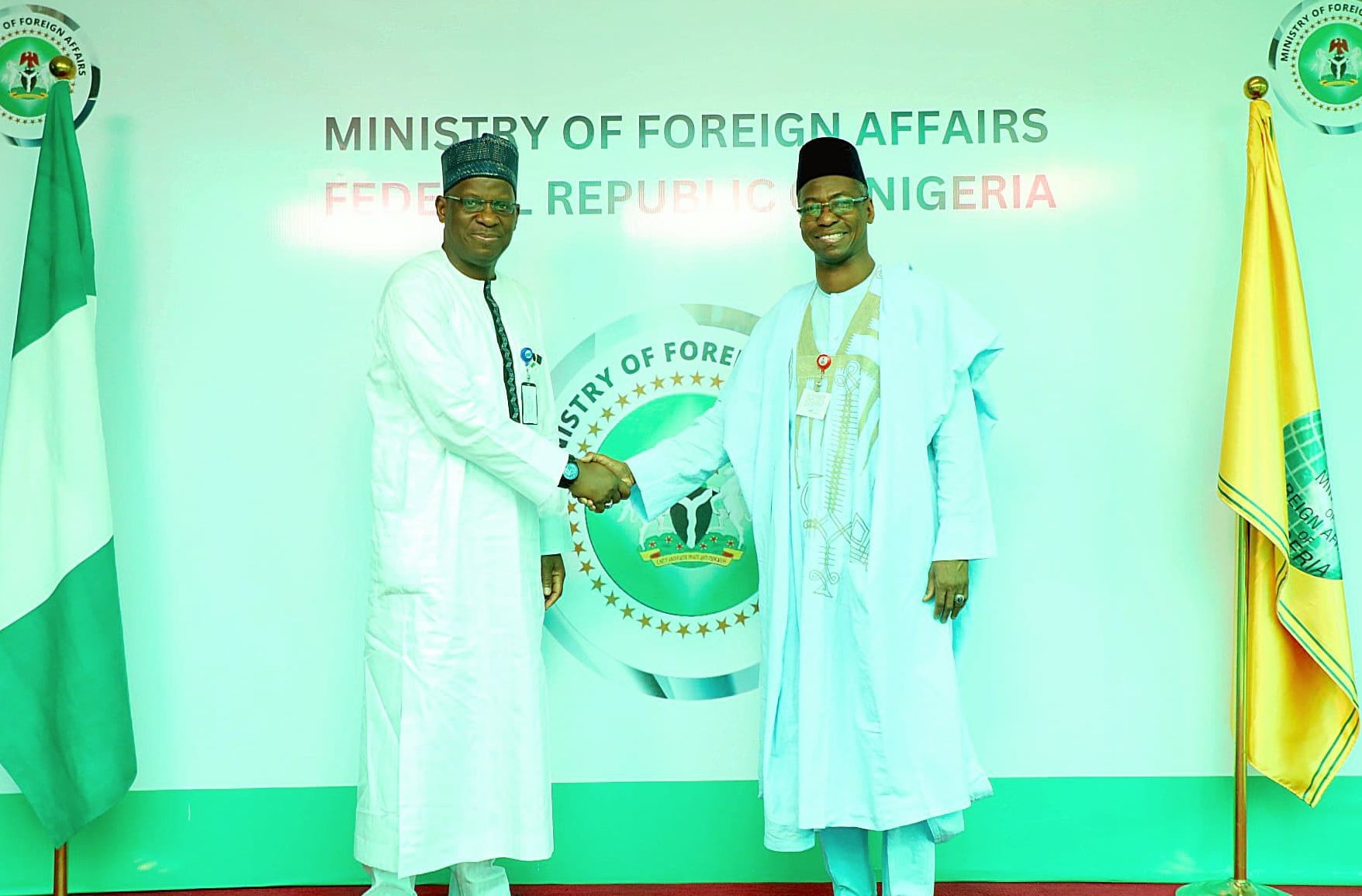 Ambassador Dunoma Umar Ahmed, received in audience, a delegation from the News Agency of Nigeria (NA…