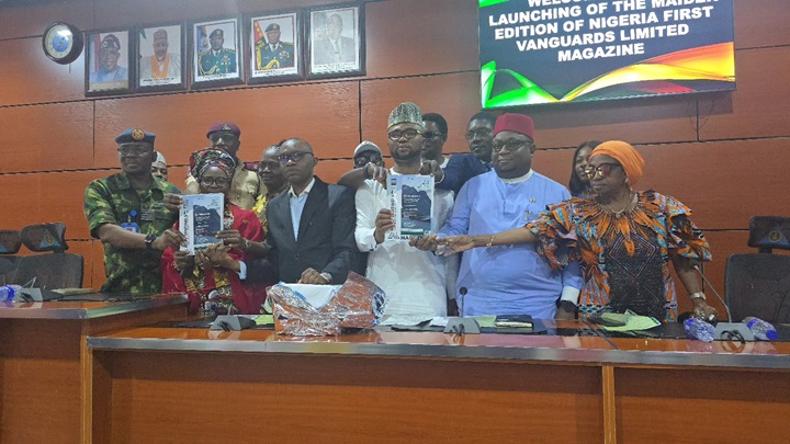 Launching of the maiden edition of the Nigeria First Vanguard Magazine – Hope Sentinels.