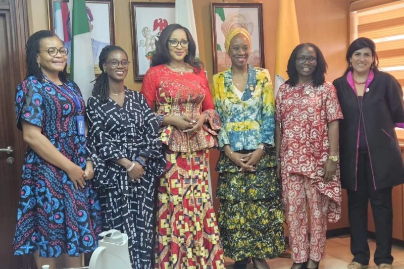 Ambassador Bianca Odumegwu-Ojukwu received in audience Ms. Ugochi Florence Daniels.