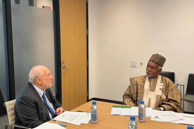 Amb. Yusuf Maitama Tuggar met with Nobel Laureate Economist, Joseph E. Stiglitz on the sidelines of …