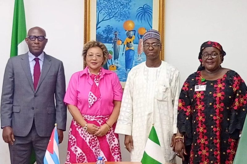 Ambassador Dunoma Umar Ahmed, received in audience, H.E. Miriam Morales Palmero.