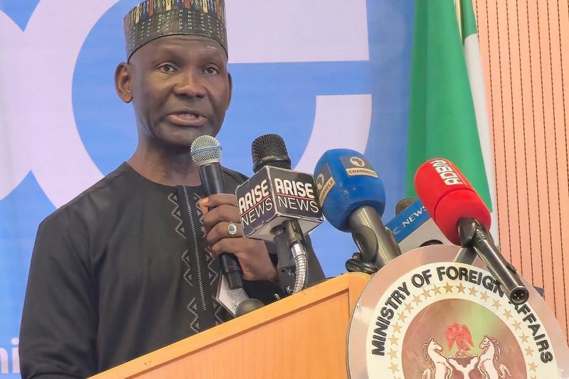 Ambassador Wahab Akande represented the Permanent Secretary, to deliver an address as the Guest of H…