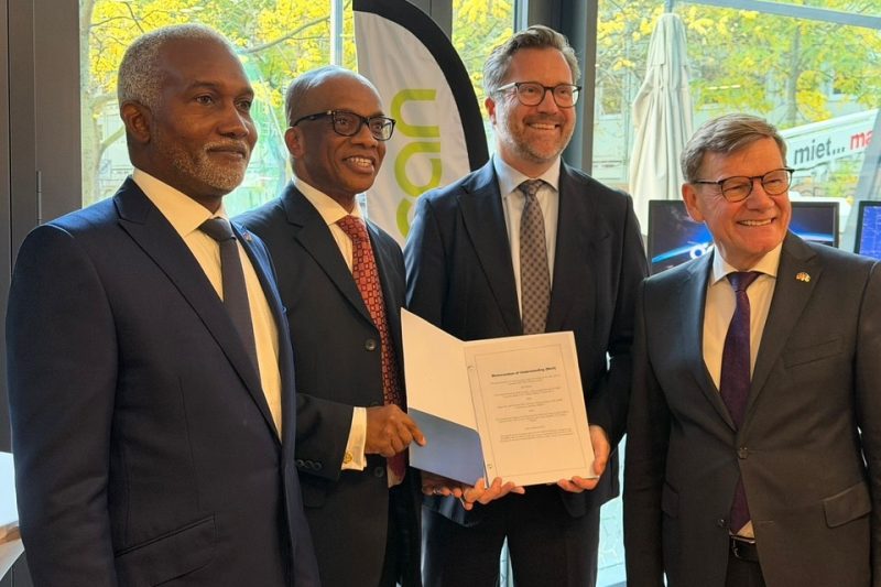 Ambassador Yusuf Maitama Tuggar, at the High-Level Business Dialogue in Berlin.