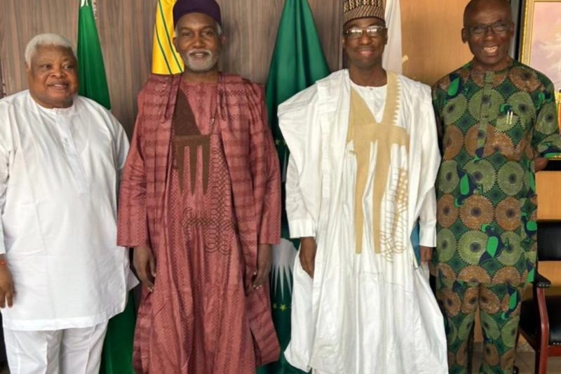 Ambassador Yusuf Maitama Tuggar, received in audience Ambassador Uzo Nwobu, former Nigerian Ambassad…