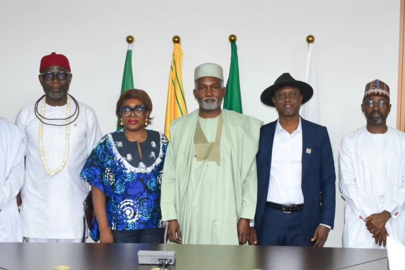 Amb. Yusuf Maitama Tuggar, received in audience, Engr. Prisca Kanebi, President of the Nigerian Inst…