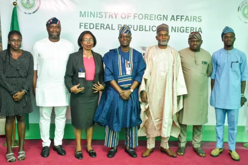 Ambassador Yusuf Maitama Tuggar received in audience, Dr. Olayiwola Nurudeen Awakan and his delegati…