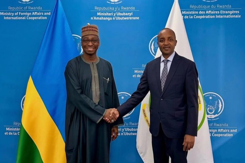 Ambassador Dunoma Umar Ahmed, met with his Rwandan counterpart, Ambassador Fidelis Mironko.