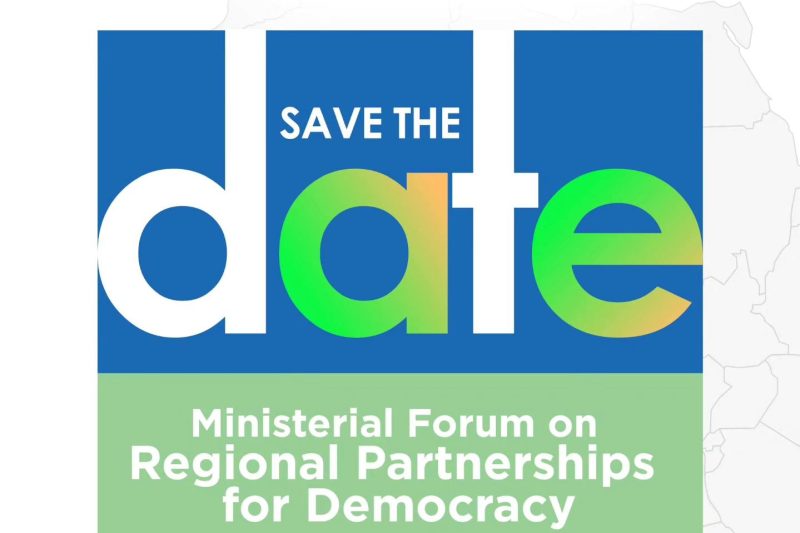 Ministerial Forum on Regional Partnerships for Democracy.