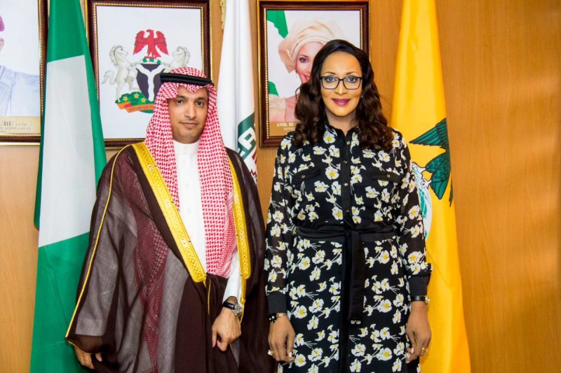 Amb. Bianca Odumegwu-Ojukwu received in audience the newly appointed Saudi Arabian Ambassador to Nig&hellip;