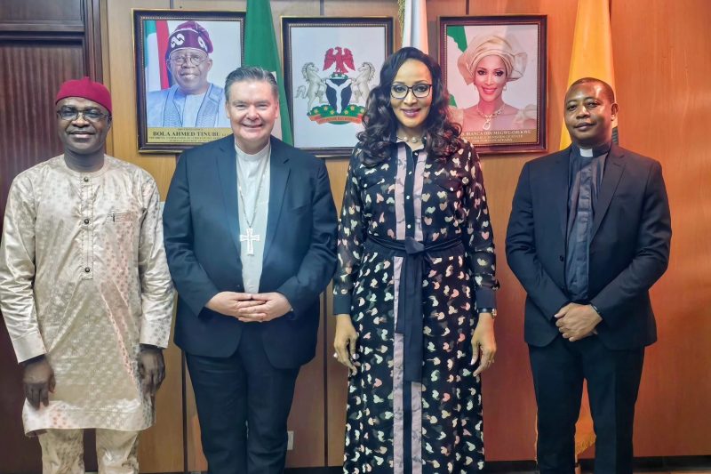 Ambassador Bianca Odumegwu-Ojukwu, met with the Apostolic Nuncio and Ambassador of the Holy See to N&hellip;