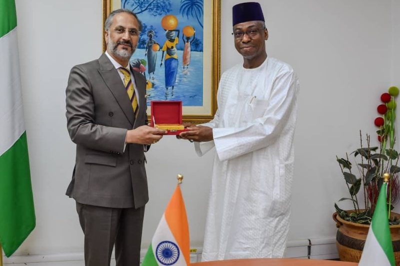 Ambassador Dunoma Umar Ahmed, held a meeting with the High Commissioner of India to Nigeria, His Exc&hellip;