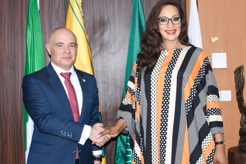 Amb. Bianca Odumegwu Ojukwu, received in audience, the Ambassador of the State of Israel to Nigeria,&hellip;