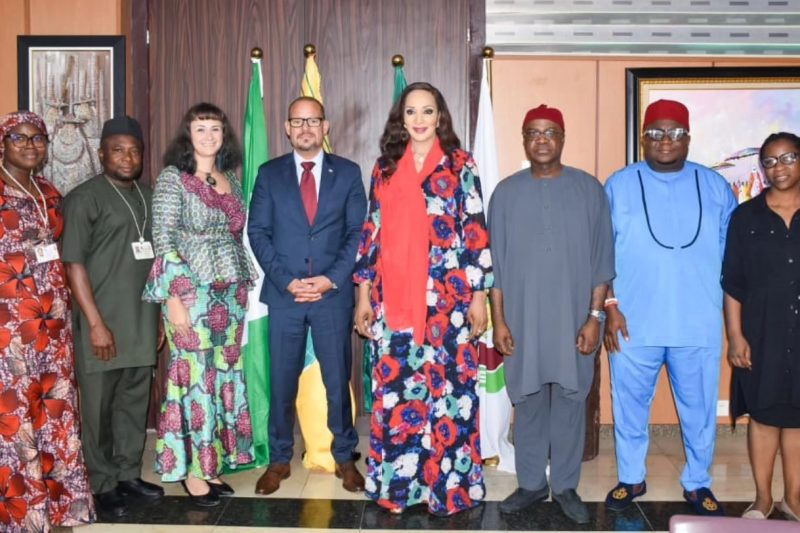 Amb. Bianca Odumegwu-Ojukwu, received in audience, the Ambassador of the Czech Republic to Nigeria, &hellip;