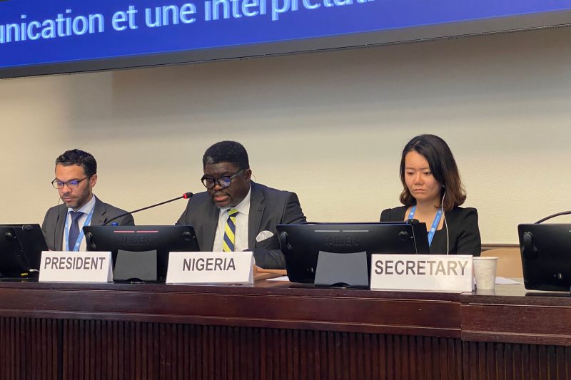 Nigeria formally assumed the Presidency of the Conference on Disarmament (CD).