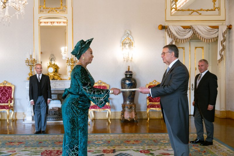 AMBASSADOR OF THE FEDERAL REPUBLIC OF NIGERIA PRESENTS LETTERS OF CREDENCE TO THE PRESIDENT OF THE P&hellip;