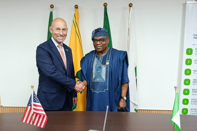 MINISTER OF STATE FOR FOREIGN AFFAIRS, AMB. SOLA ENIKANOLAIYE RECEIVES THE UNITED STATES ASSISTANT S&hellip;