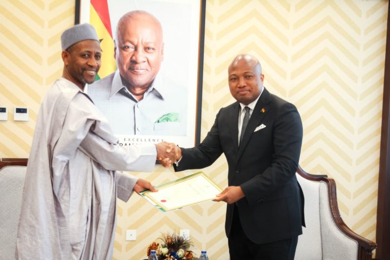 The High Commissioner-Designate of Nigeria to Ghana, Amb. Shehu Ilu Barde, presented Copies of his L&hellip;