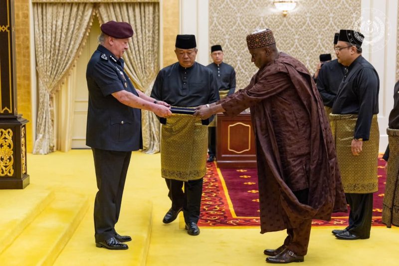 PRESENTATION OF LETTERS OF CREDENCE BY AMBASSADOR AHMED  OLATUNJI SULU-GAMBARI TO HIS MAJESTY SULTAN&hellip;