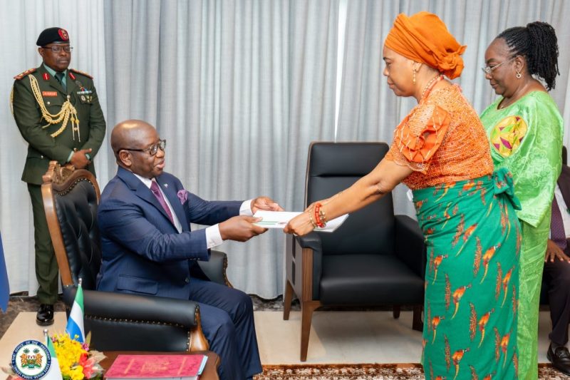 PRESENTATION OF LETTERS OF CREDENCE BY AMBASSADOR AYO LUTHER OGBOMODE, mni, TO PRESIDENT OF THE REPU&hellip;