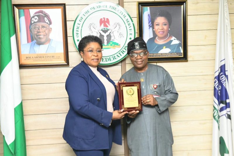 Ambassador Sola Enikanolaiye paid a courtesy call on the Head of the Civil Service of the Federation&hellip;