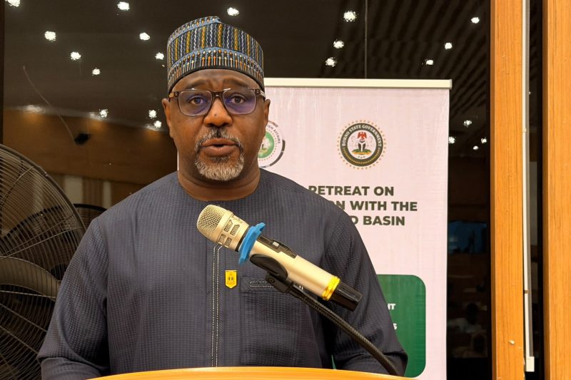 Ambassador Haruna Ali-Gombe, mni, making his presentation at the High-Level Strategic Retreat for Ni&hellip;