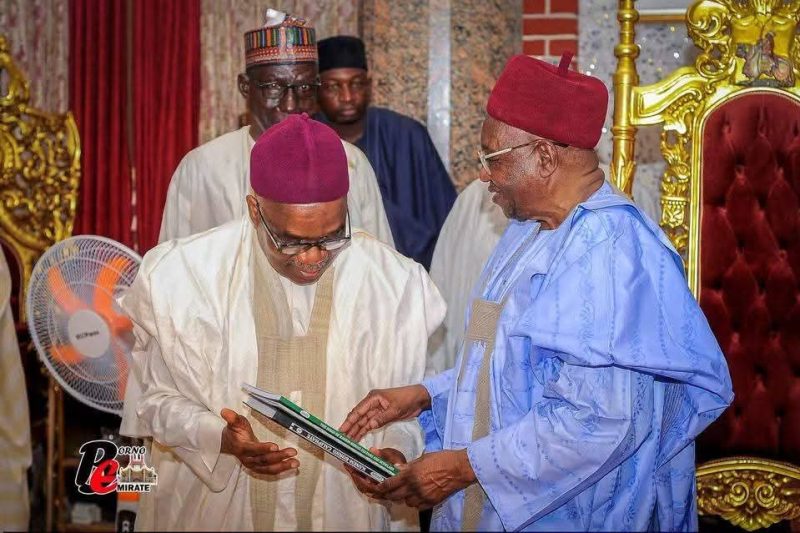Courtesy visit to the Shehu of Borno, HRH Alhaji Dr. Abubakar Ibn Umar Garbai Al-Amin El-Kanemi, led&hellip;