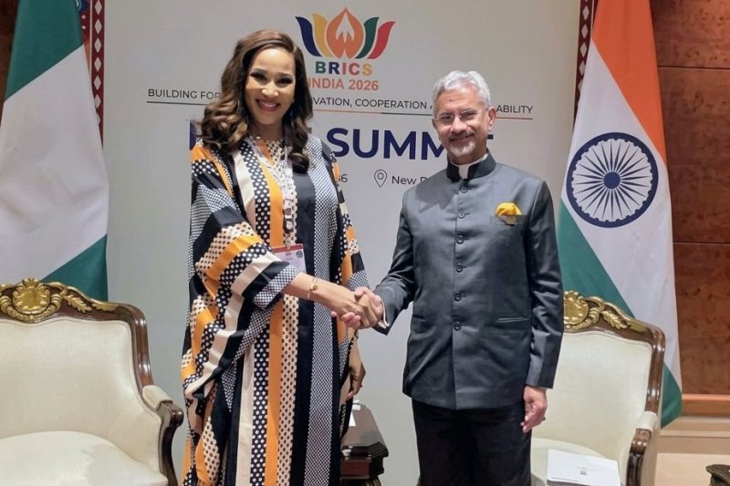 AMB. BIANCA ODUMEGWU-OJUKWU HELD BILATERAL TALKS WITH HER INDIAN COUNTERPART, DR. S. JAISHANKAR.