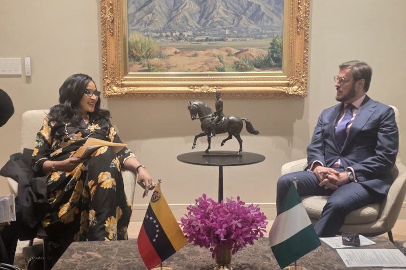 AMB. BIANCA ODUMEGWU-OJUKWU HELD BILATERAL ENGAGEMENT WITH H.E. FELIX RAMON PLASENCIA GONZALEZ.