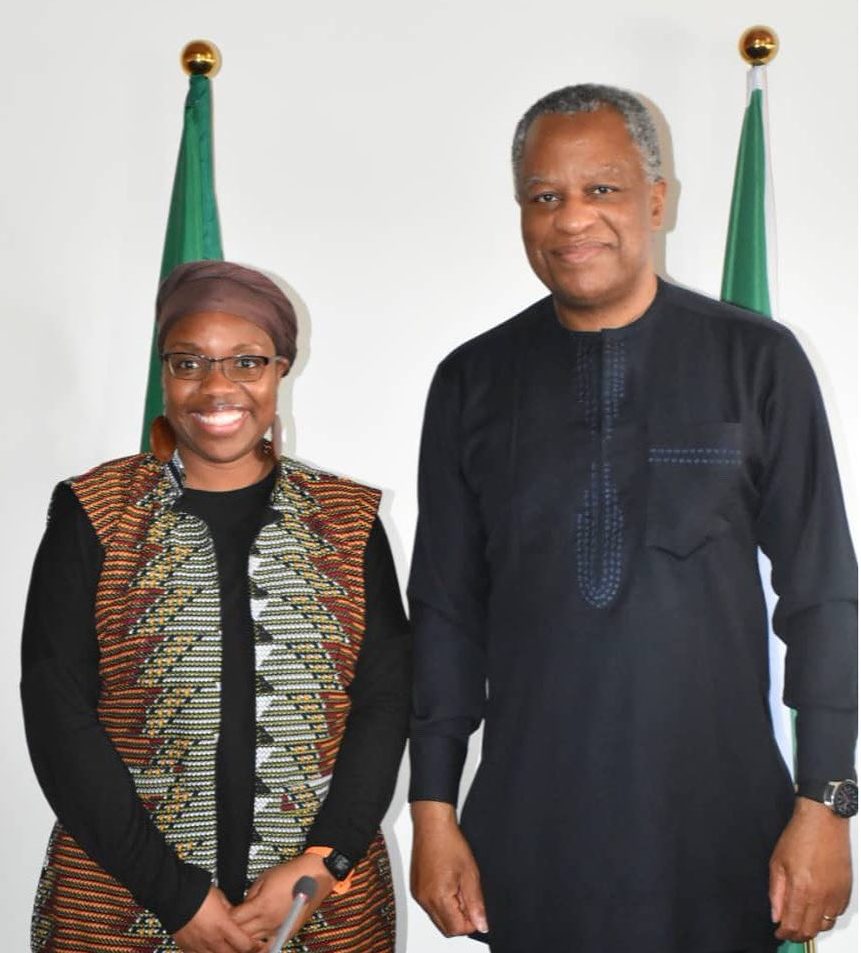 H.E. Geoffrey Onyeama received on a courtesy visit, the Commonwealth Pre-Election Assessment Mission (PEAM)