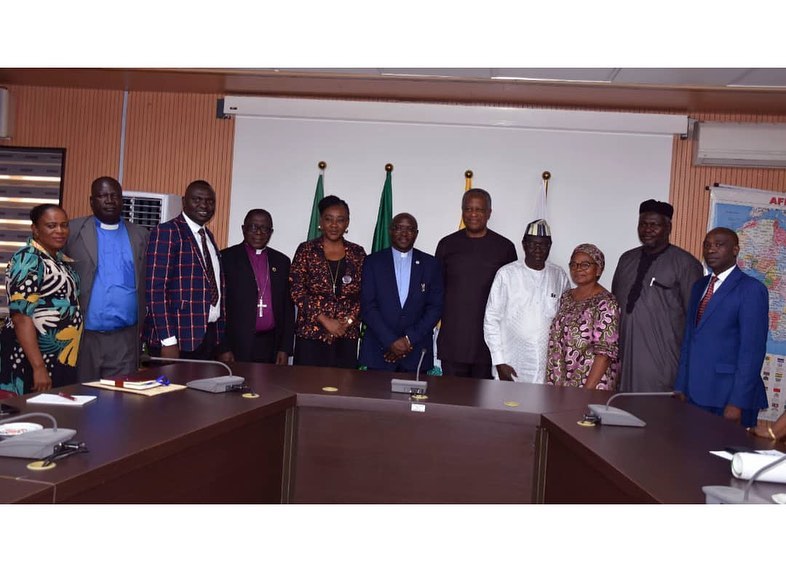 H.E. Geoffrey Onyeama received in audience the leadership team of the Christian Association of Nigeria