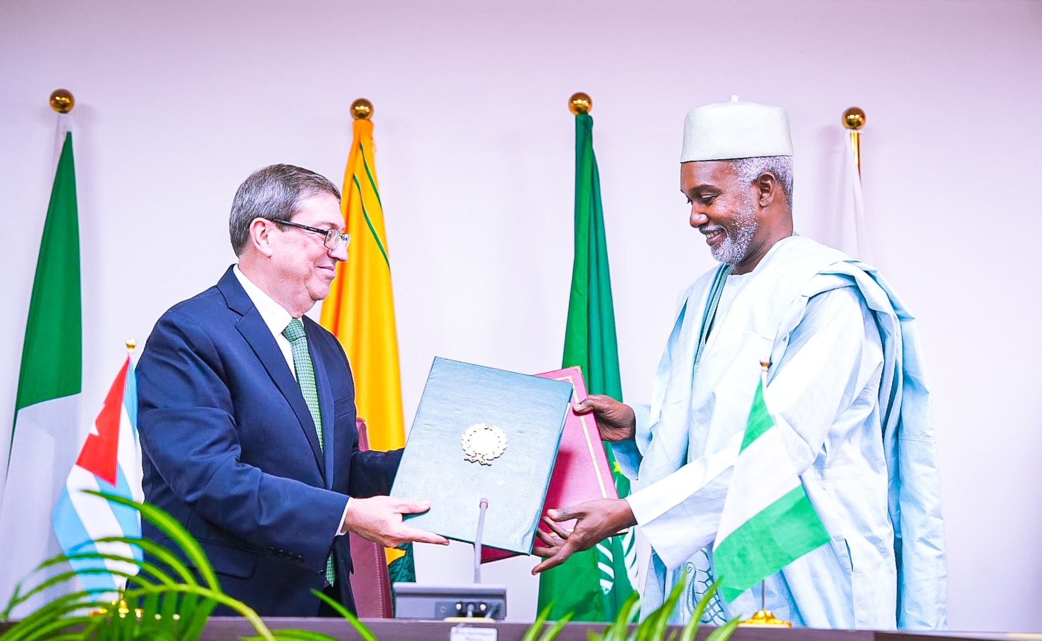 Amb. Yusuf Maitama Tuggar had a bilateral meeting with the Foreign Minister of the Republic of Cuba